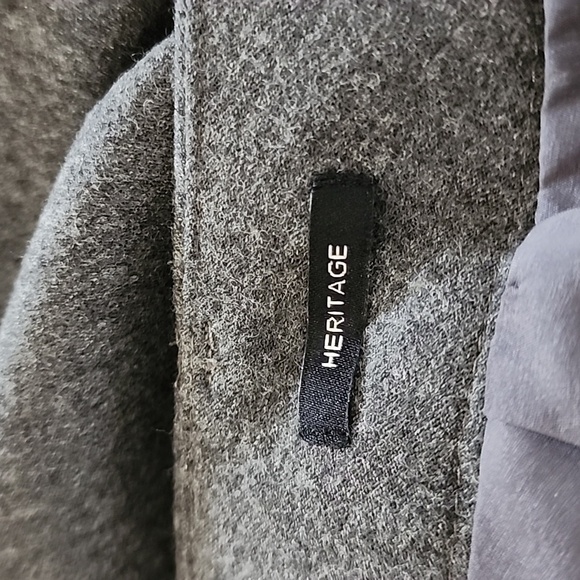 Talbots‎ Charcoal Gray Stretch Wool Wide Leg Trousers Size 6 - Picture 11 of 14